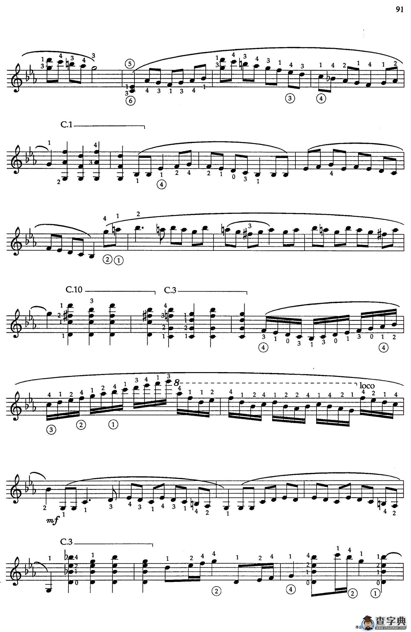 Joaquin Rodrigo Music for Guitar（罗德里戈吉他音乐P90-94（古典吉他）吉他谱