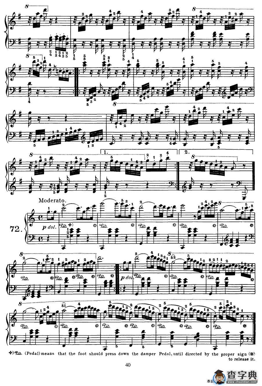Czerny - 100 Progressive Studies Op.139（69—77）钢琴谱