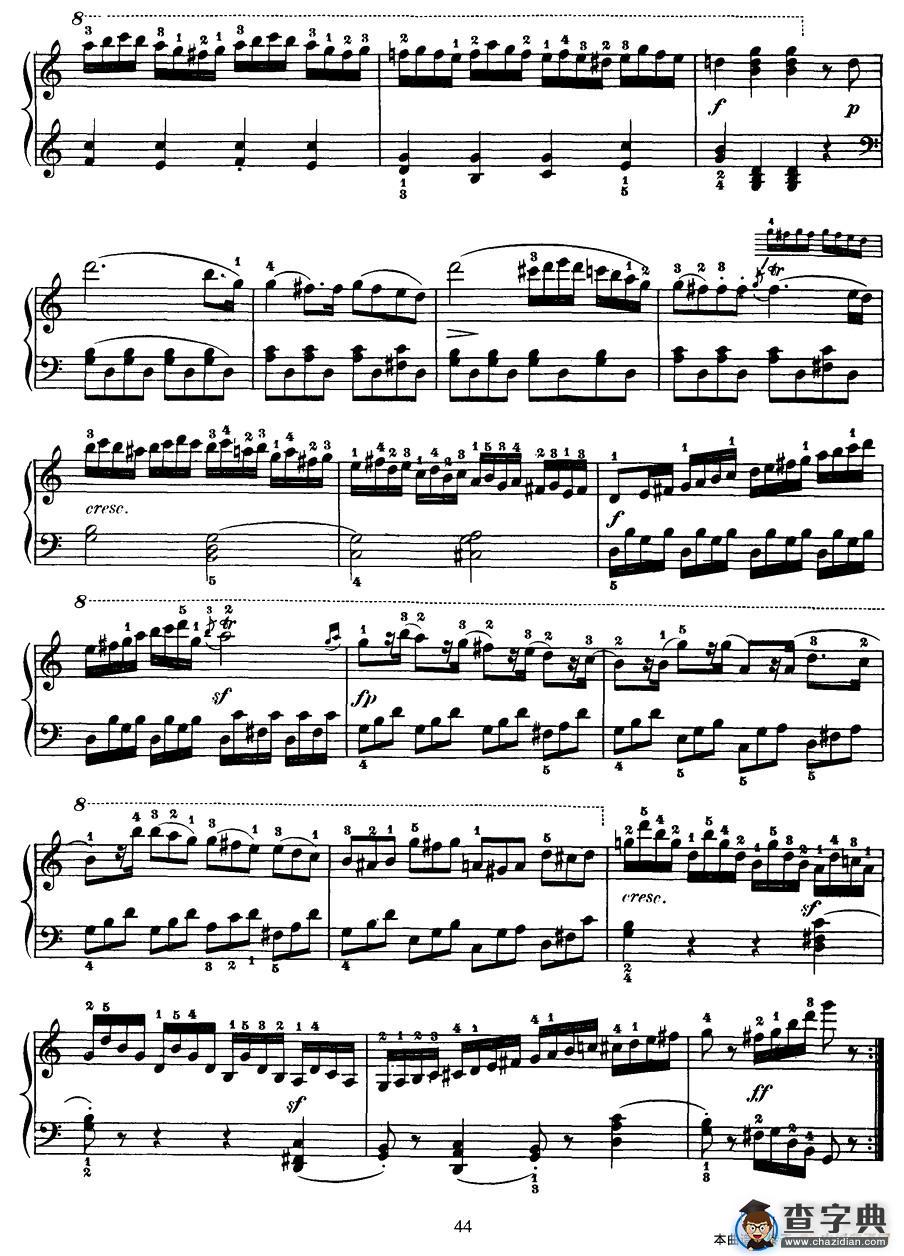 Czerny - 100 Progressive Studies Op.139（69—77）钢琴谱