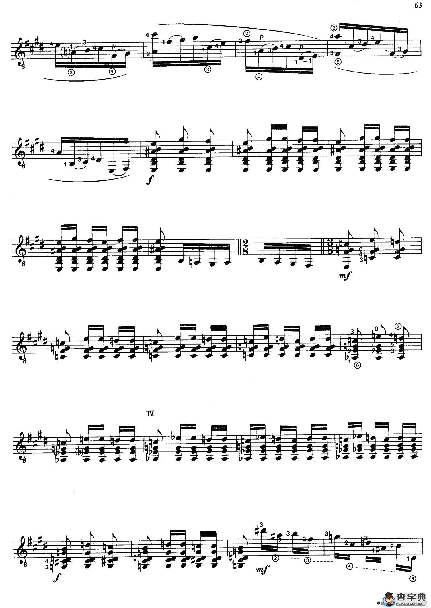 Joaquin Rodrigo Music for Guitar（罗德里戈吉他音乐P61-68）（古典吉他）吉他谱
