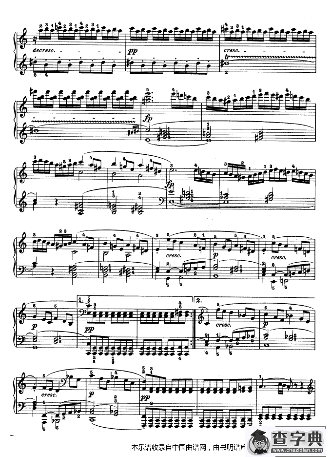 第二十一钢琴奏鸣曲（Op.53）钢琴谱