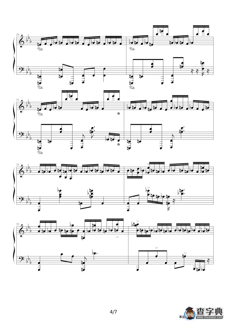 Enduring Movement（海上钢琴师）钢琴谱