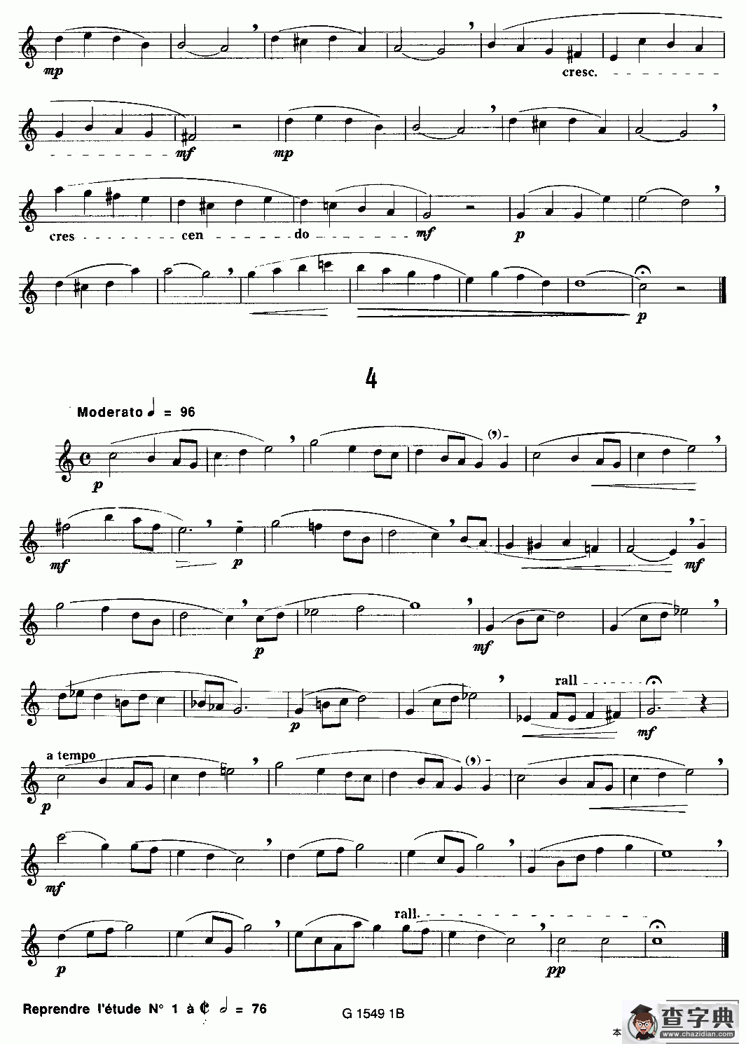 50首经典萨克斯管练习曲（1—10）萨克斯谱
