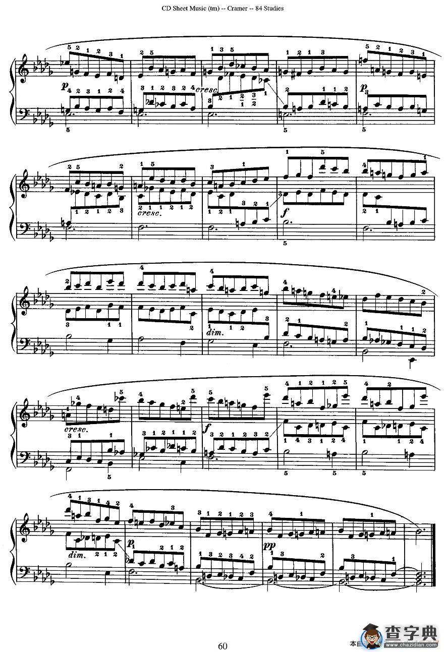 Cramer - 84 exercices（26—30）（克拉莫84首钢琴练习曲）钢琴谱