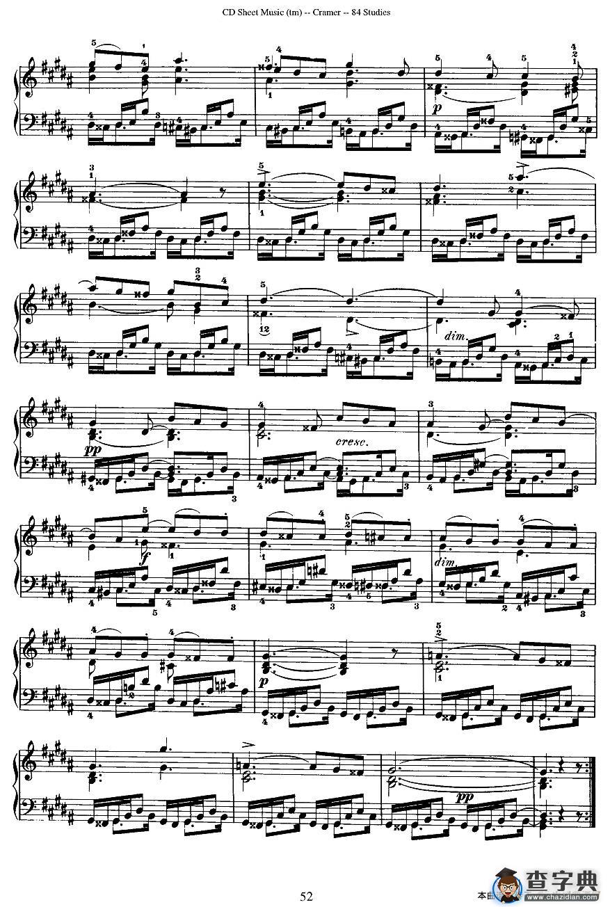 Cramer - 84 exercices（26—30）（克拉莫84首钢琴练习曲）钢琴谱