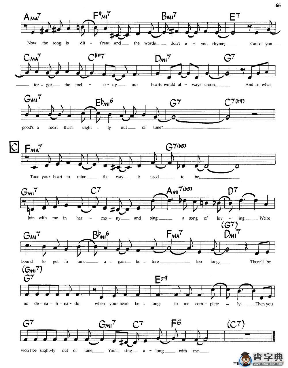 Desafinado（爵士钢琴曲）钢琴谱
