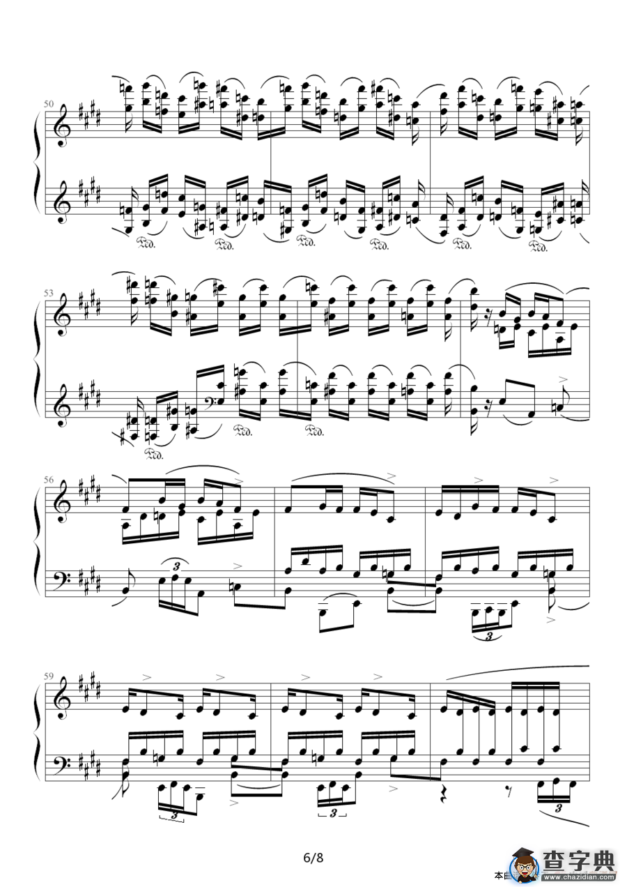 Chopin.肖邦 练习曲 Op.10 No.3 离别曲钢琴谱