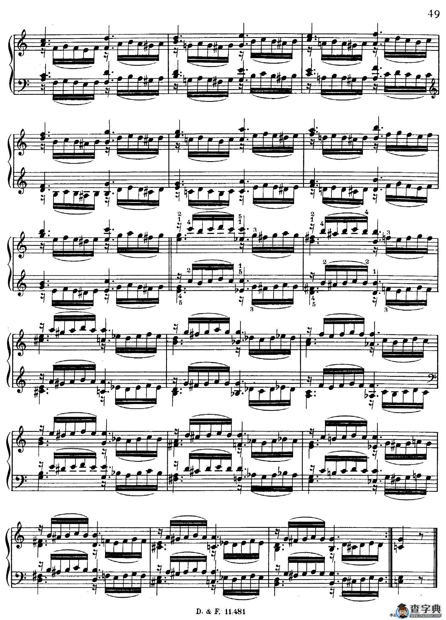 51 Exercises, WoO 6（51首钢琴练习 31—37）钢琴谱