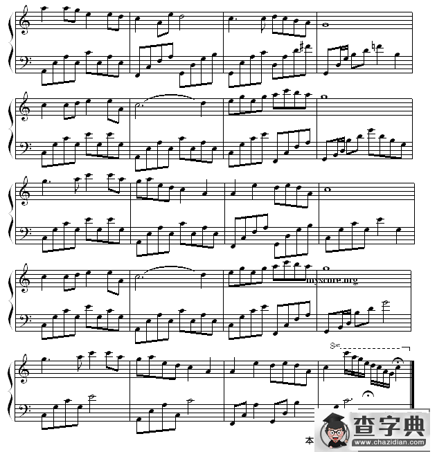 最知心的朋友（圣歌钢琴小曲）钢琴谱