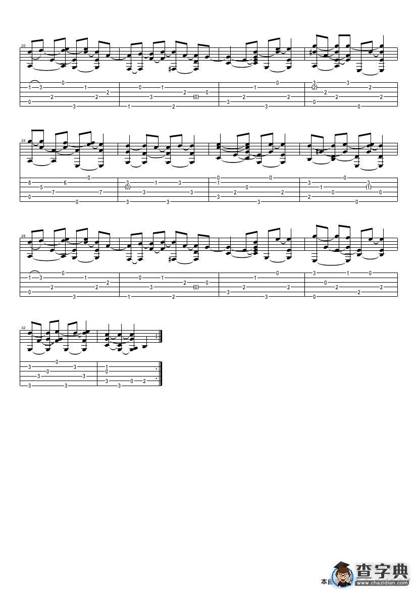 tommy emmanuel：waltzing matilda（指弹吉它）吉他谱