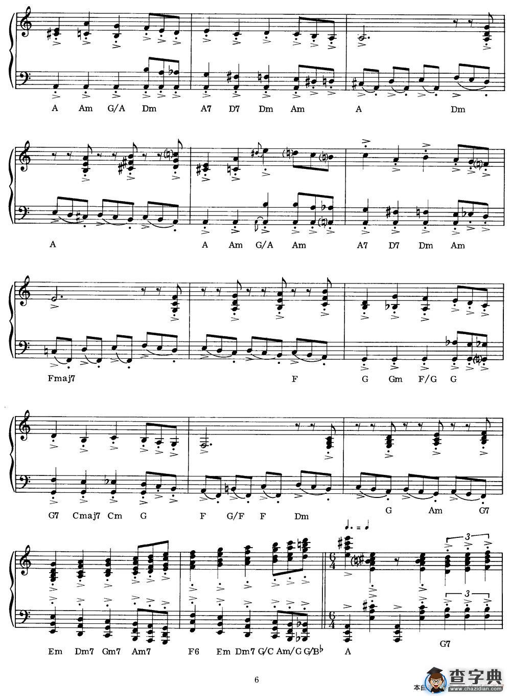 Blue Rondo A La Turque（蓝色回旋曲）钢琴谱
