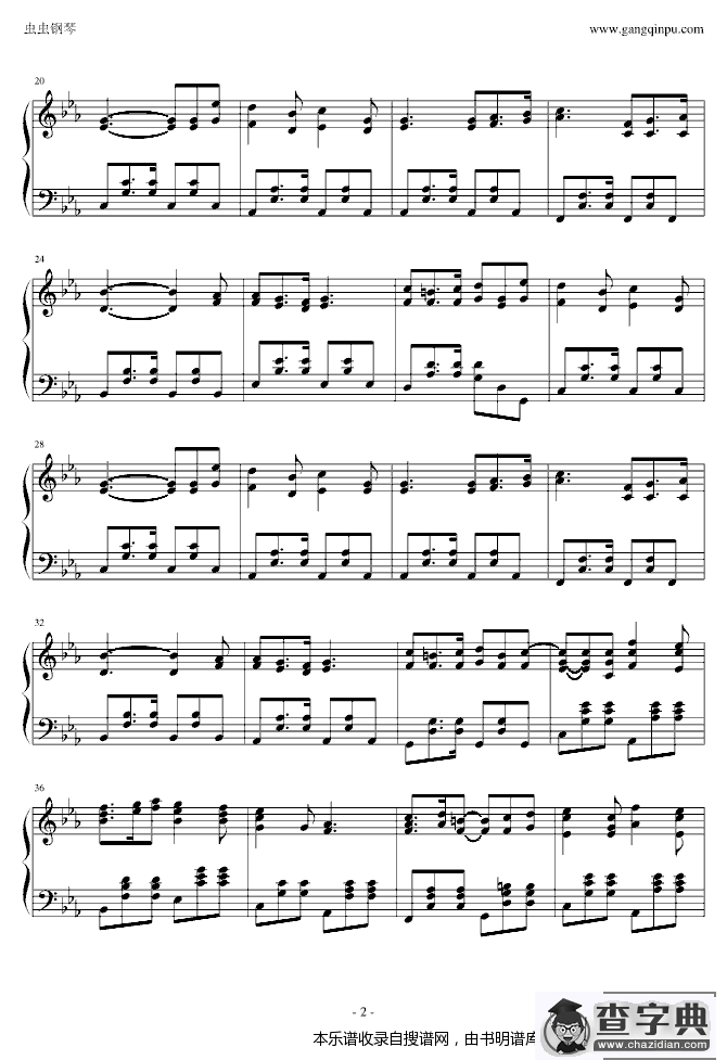 黑执事插曲钢琴谱