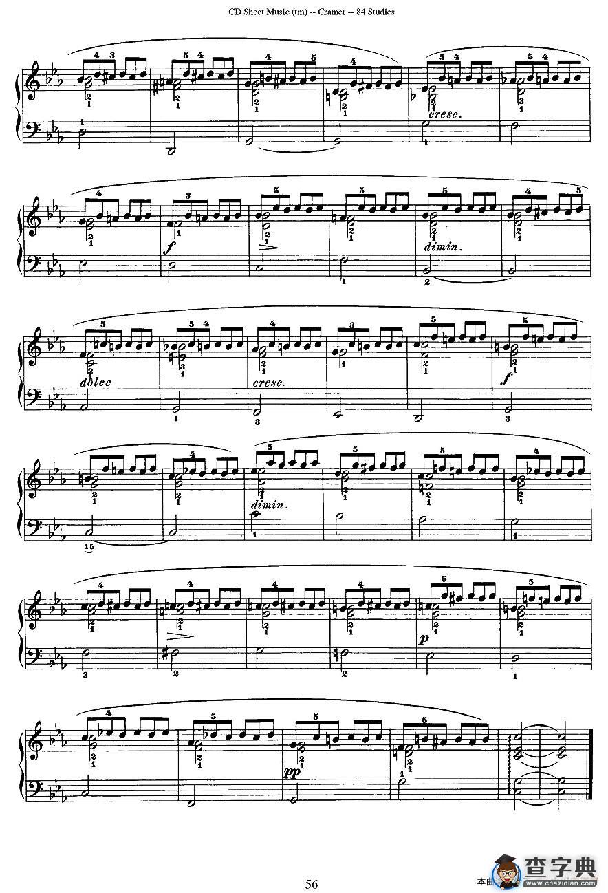 Cramer - 84 exercices（26—30）（克拉莫84首钢琴练习曲）钢琴谱