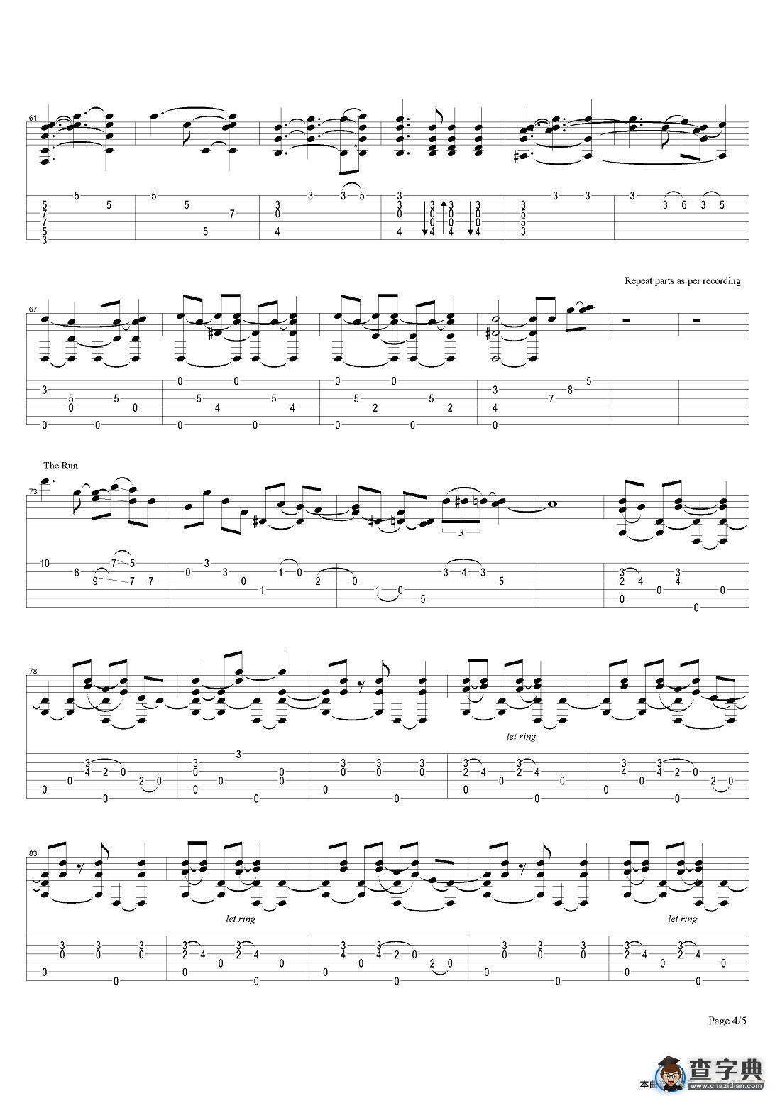 tommy emmanuel：cowboy‘s dream（指弹吉他）吉他谱