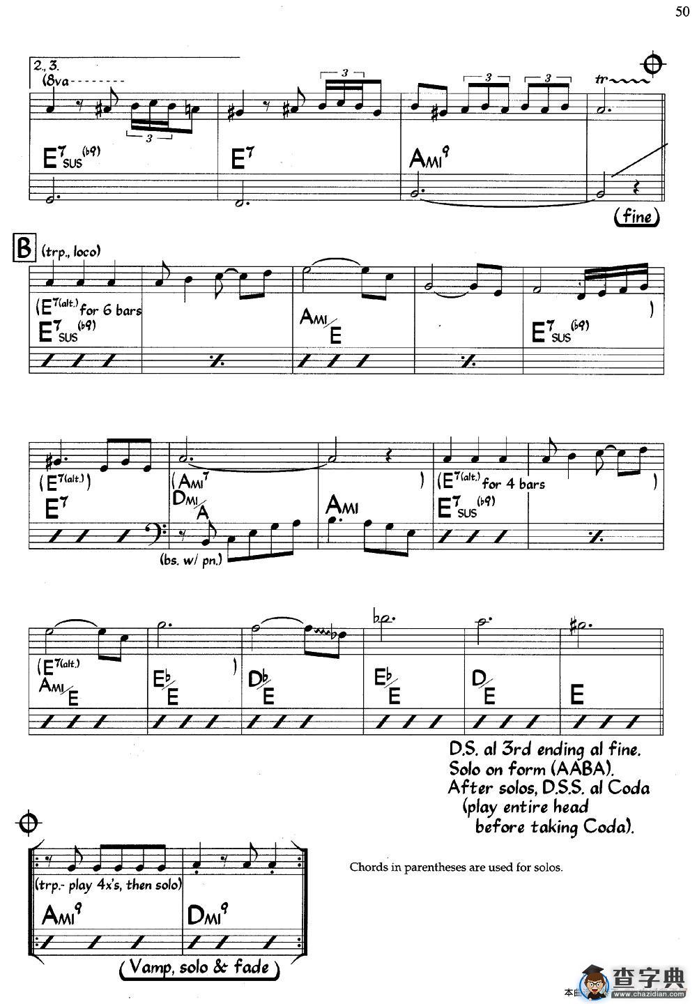 Blue Spirits（爵士钢琴曲）钢琴谱