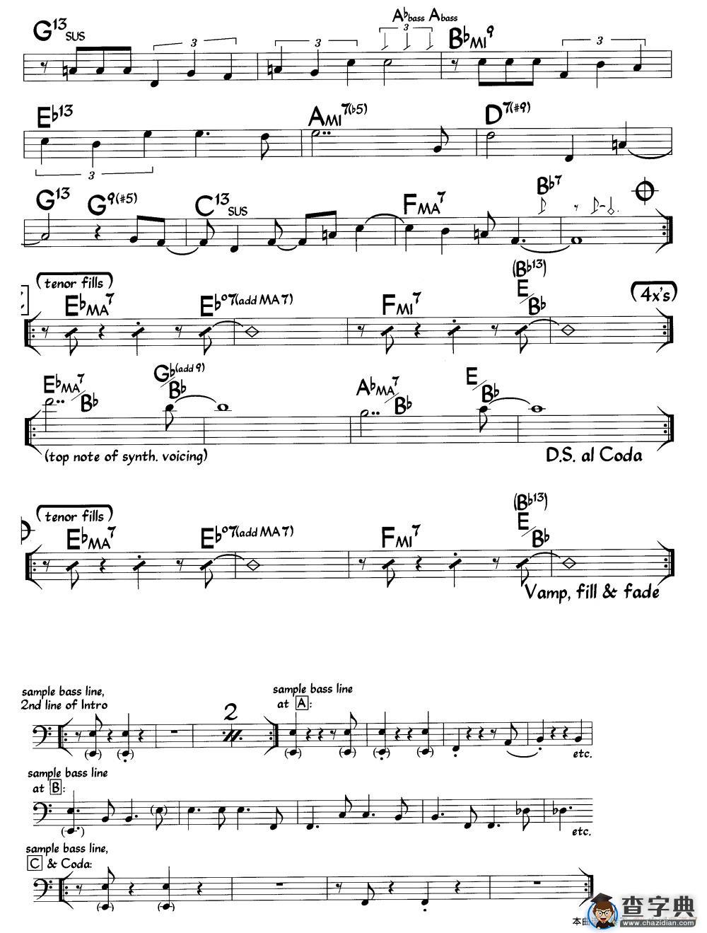 Capim（爵士钢琴曲）钢琴谱