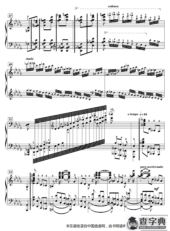 降B小调第一钢琴协奏曲（柴科夫斯基作曲版）钢琴谱