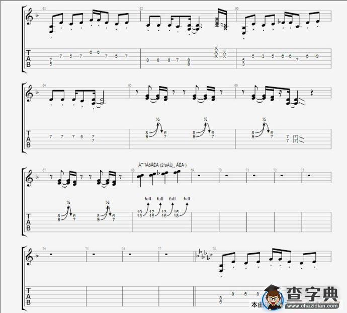 CNBLUE 《孤独啊》吉他谱一吉他谱