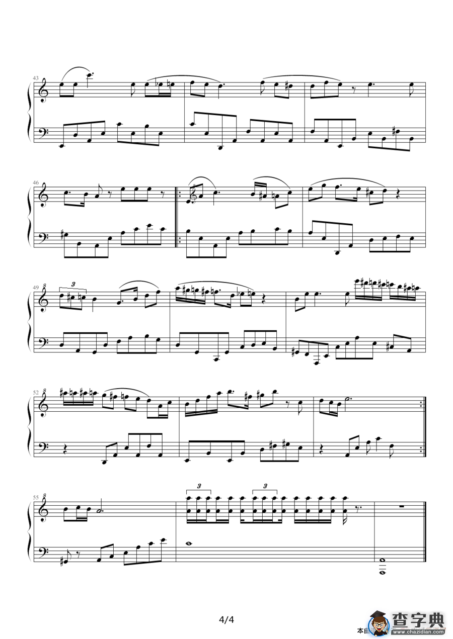 舞曲 作品 R.9钢琴谱