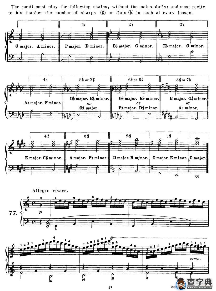 Czerny - 100 Progressive Studies Op.139（69—77）钢琴谱