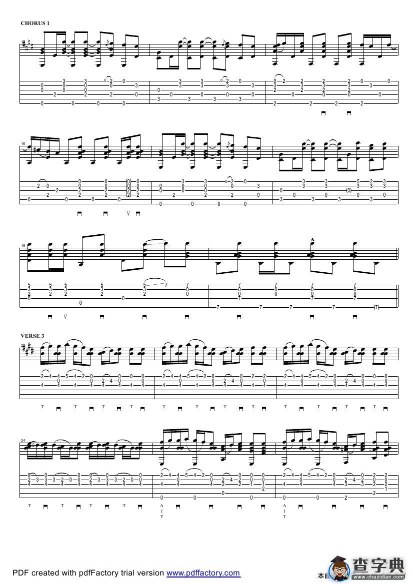tommy emmanuel：the jolly swagman（指弹吉它）吉他谱