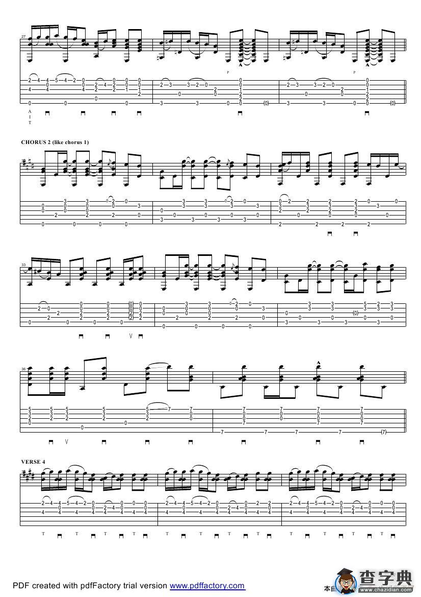 tommy emmanuel：the jolly swagman（指弹吉它）吉他谱