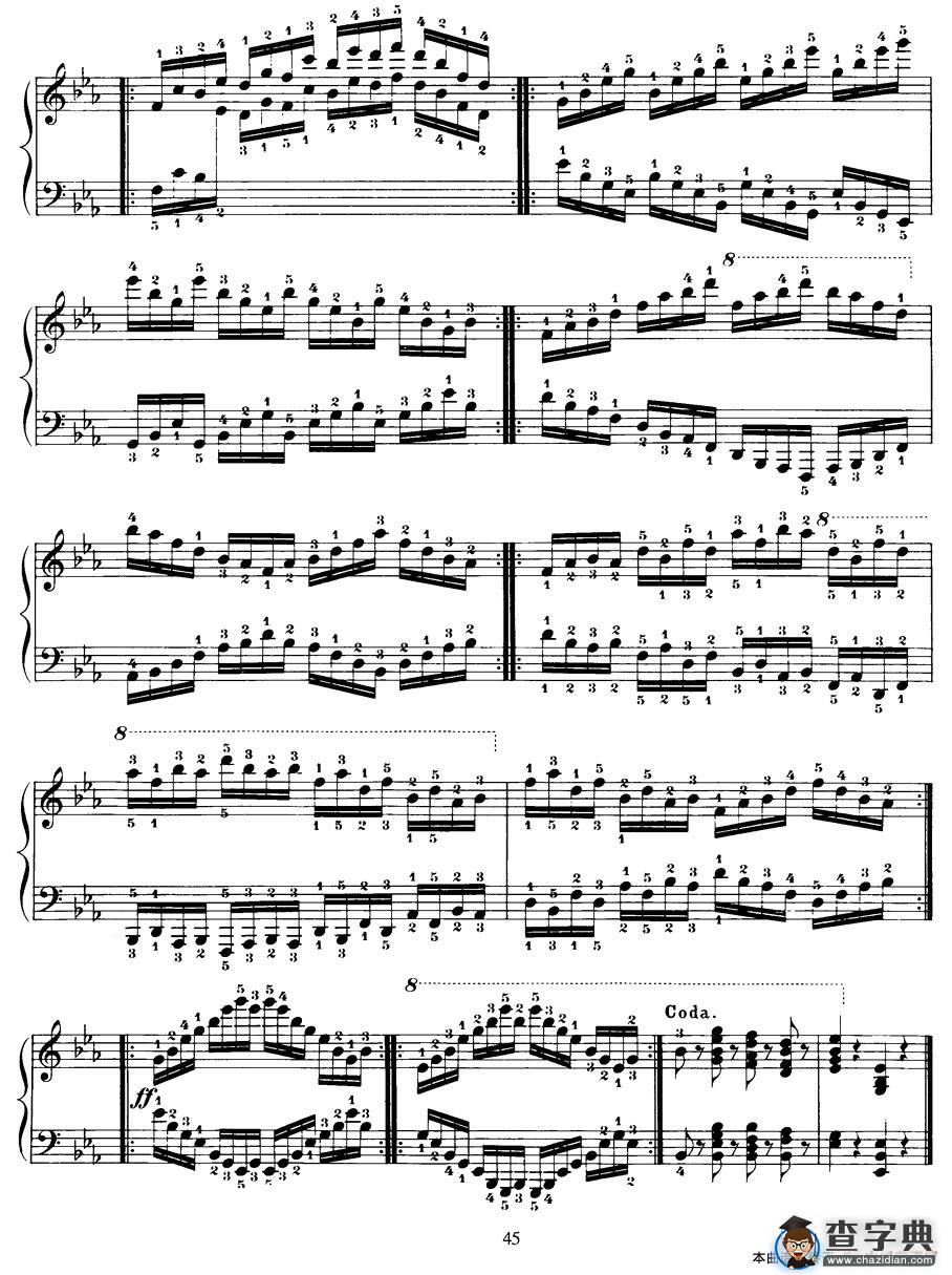 Czerny - 40 Daily Exerci Op.337（31—35）（40首日常训练曲）钢琴谱