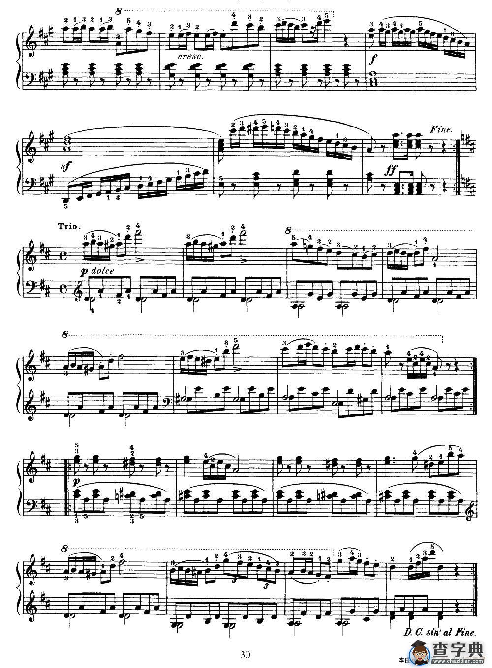 One Hundred and Ten Easy and Progressive Exercises Op.453（车尔尼110首简易练习曲 41——51）钢琴谱
