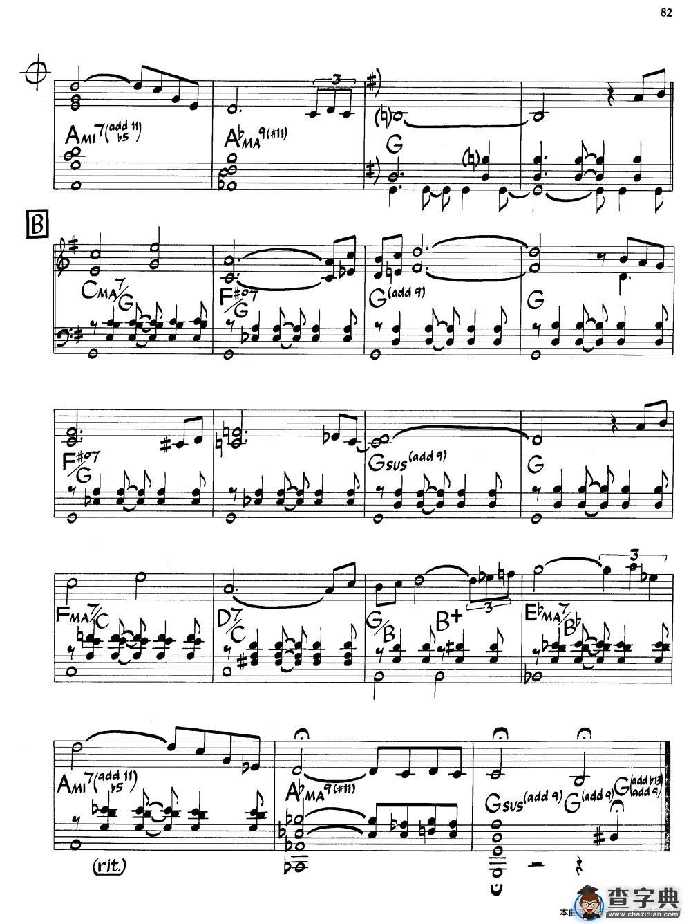 Elm （榆树）（爵士钢琴曲）钢琴谱