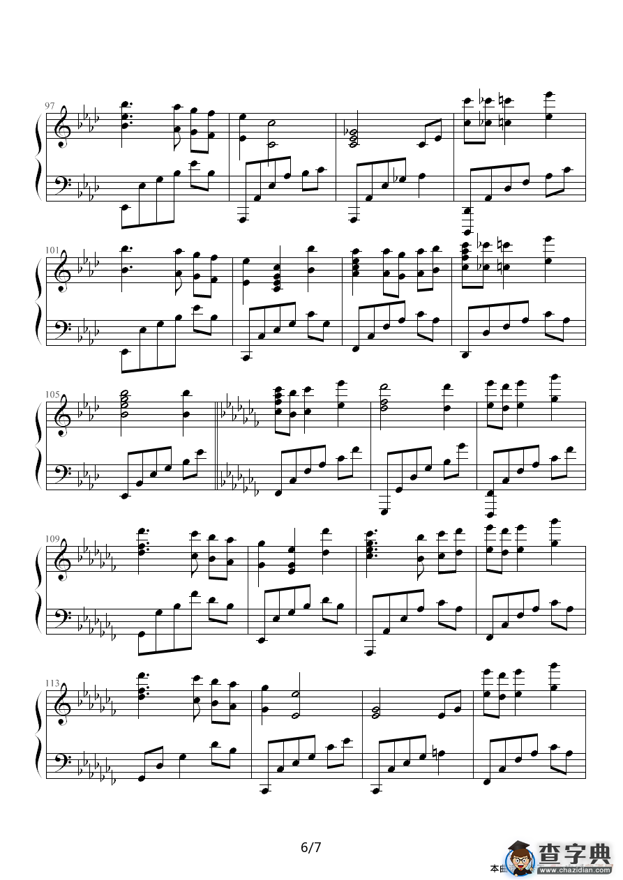 钢琴组曲《人鱼》第1章 Prologue钢琴谱