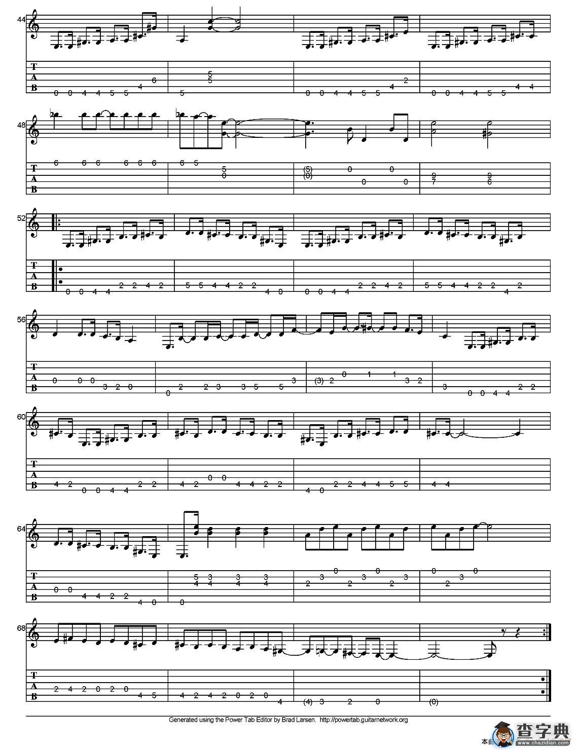tommy emmanuel：guitar boogie（指弹吉他）吉他谱