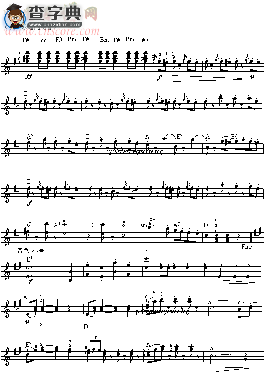 (035)拉德茨基进行曲(五线谱)