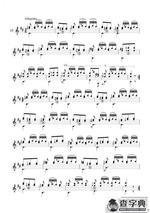 卡尔卡西练习曲10