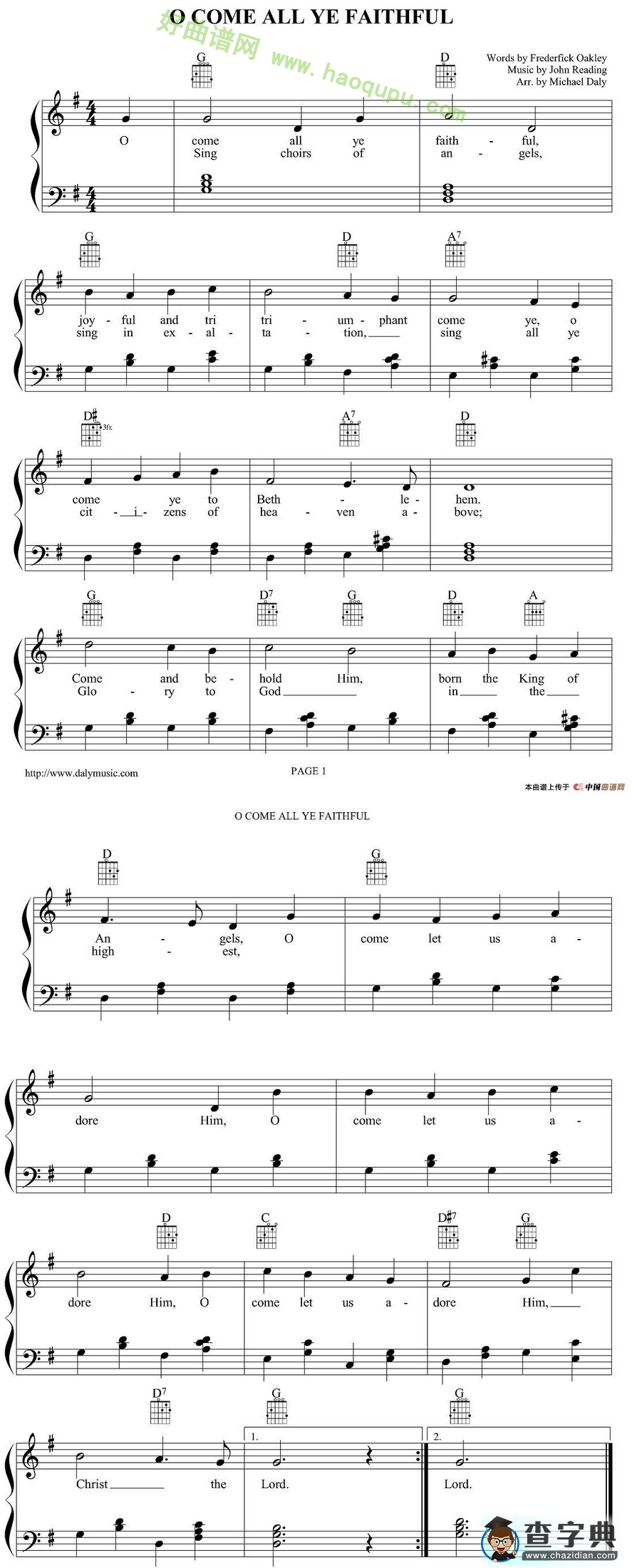 《O Come All Ye Faithful》
