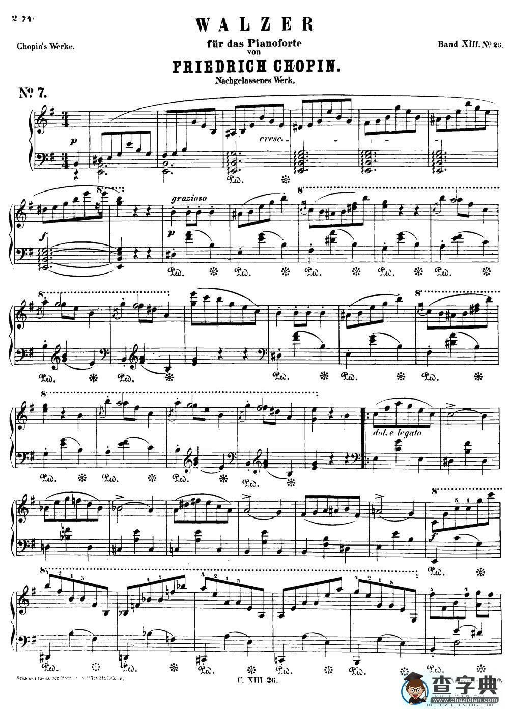 e小调圆舞曲（肖邦遗作）