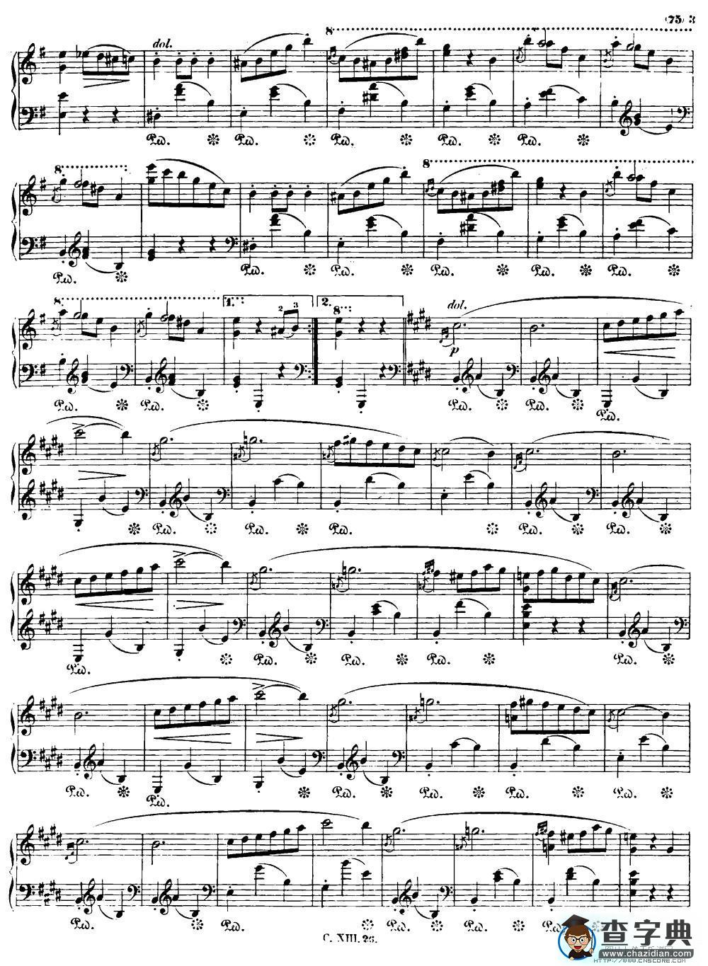 e小调圆舞曲（肖邦遗作）