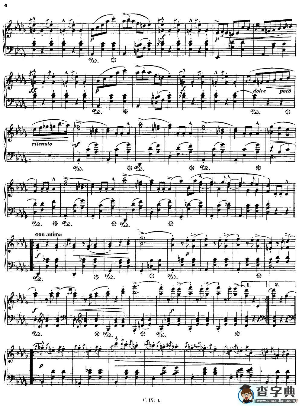 Grande valse brillante Op18（降E大调华丽圆舞曲Op.18 ）钢琴谱