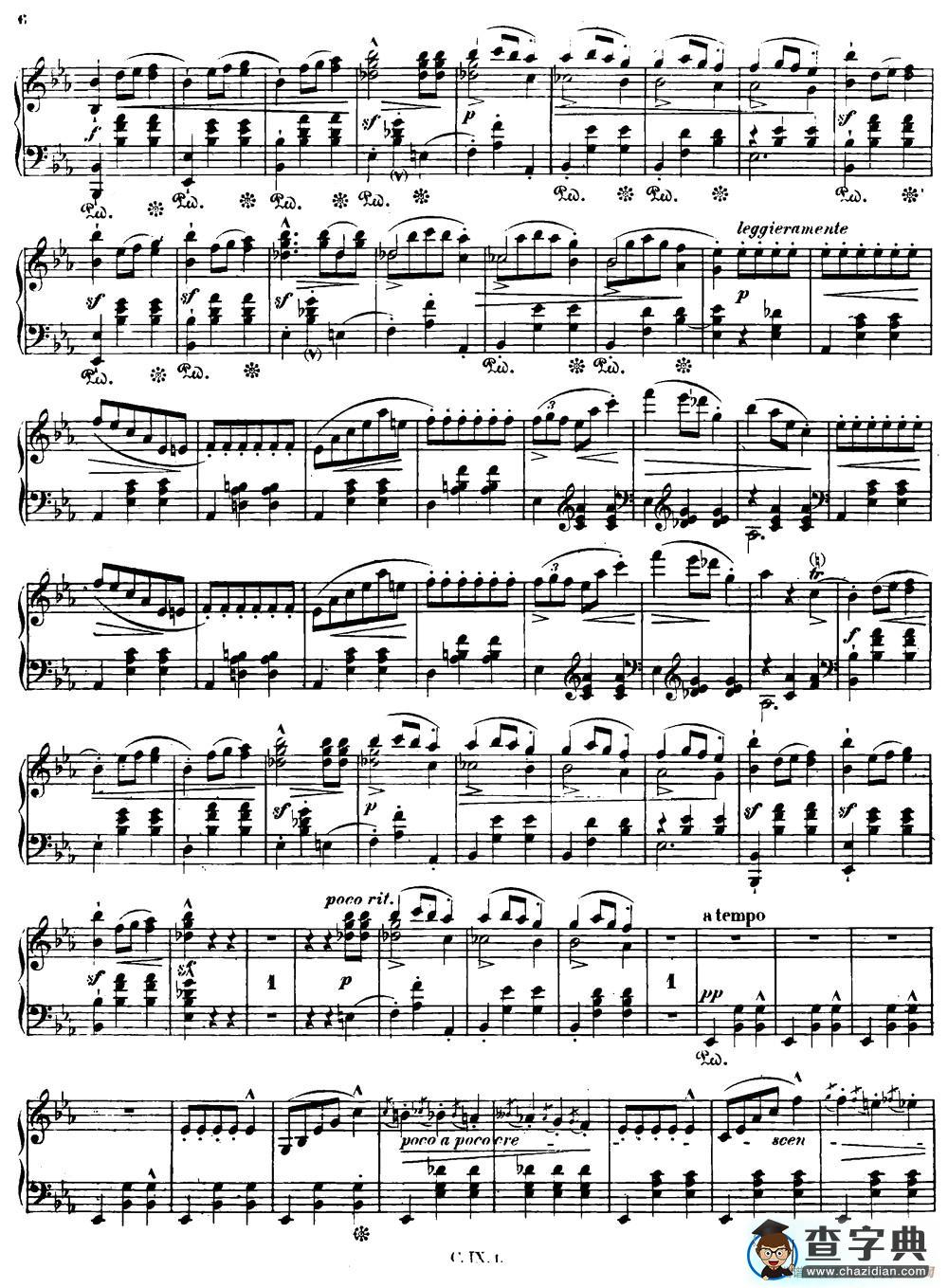 Grande valse brillante Op18（降E大调华丽圆舞曲Op.18 ）钢琴谱