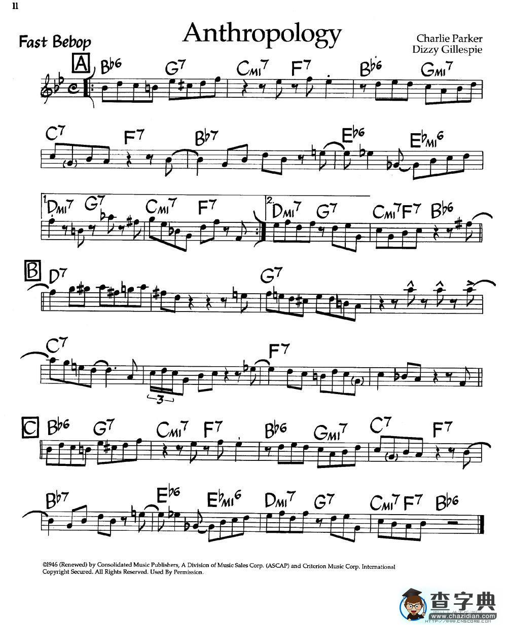 anthropology（爵士钢琴曲）