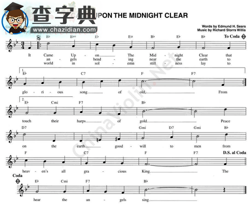 100.it came upon the midnight clear小提琴谱