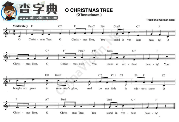 135.o christmas tree(o tannenbaum！)小提琴谱