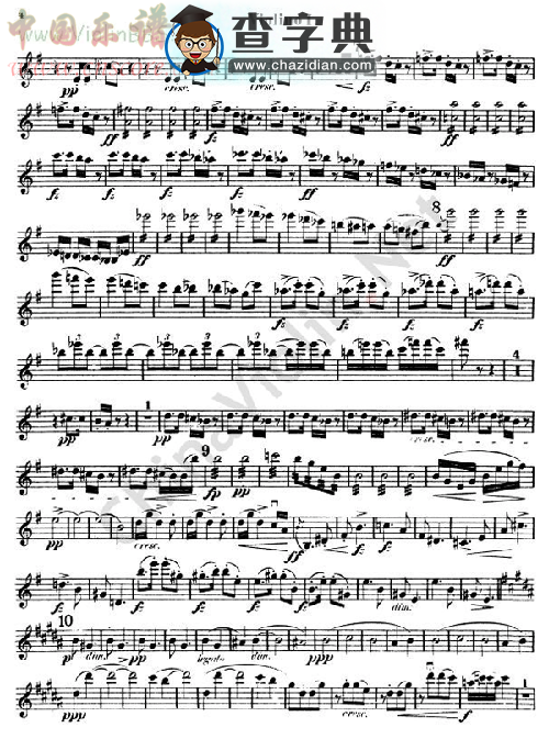 symphony no.9 in e minor. op.95 (new world)第一小提琴小提琴谱