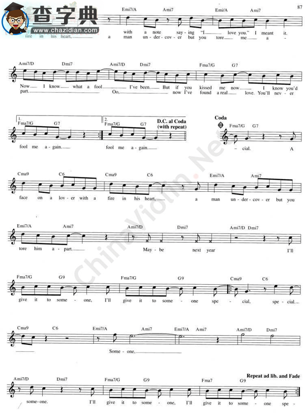 112.last christmas小提琴谱