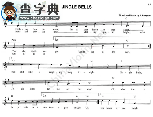 110.jingle bells小提琴谱