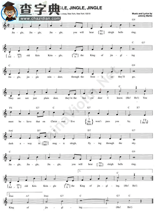 106.jingle,jingle,jingle小提琴谱