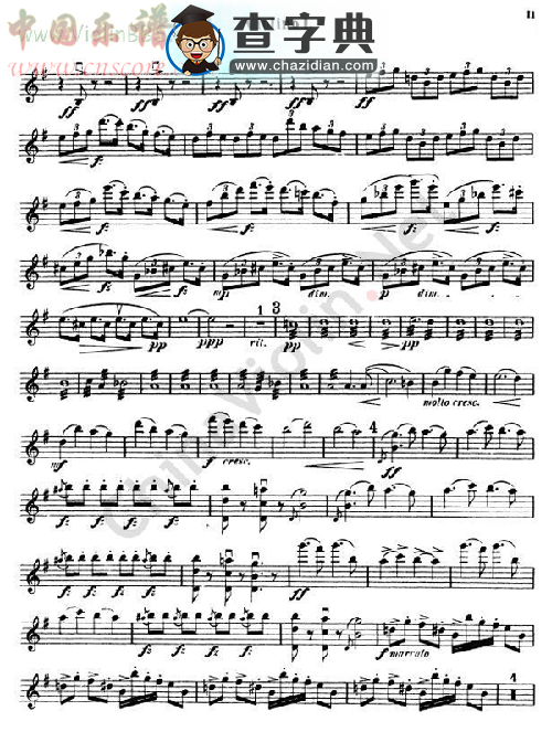 symphony no.9 in e minor. op.95 (new world)第一小提琴小提琴谱