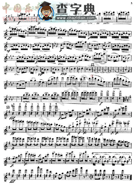 symphony no.9 in e minor. op.95 (new world)第一小提琴小提琴谱