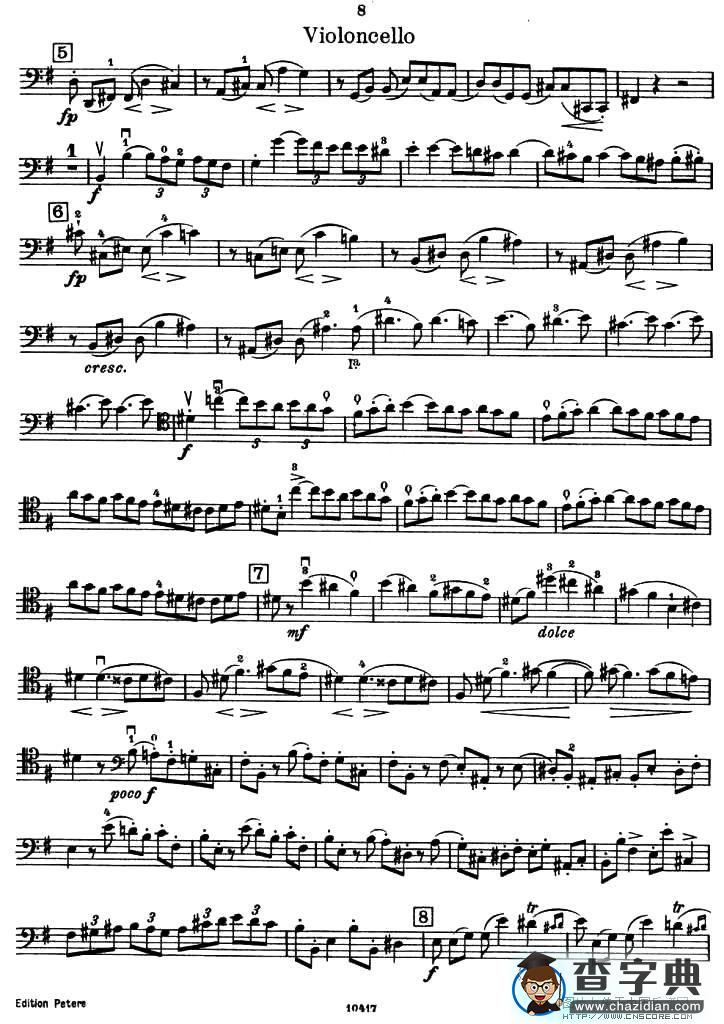 SONATE（大提琴）小提琴谱