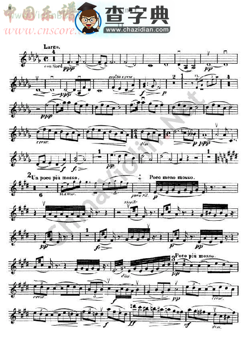 symphony no.9 in e minor. op.95 (new world)第一小提琴小提琴谱