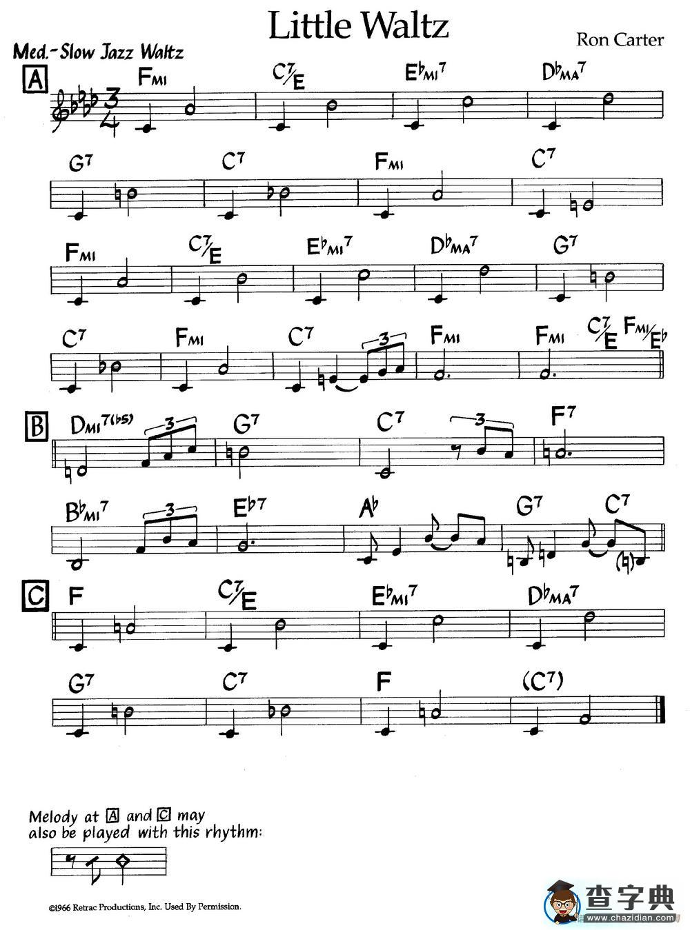 Little Waltz（爵士钢琴曲）钢琴谱